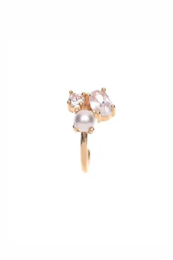 Kleine Braut Ohrringe mit Strass und Perlen<Poirier Sale