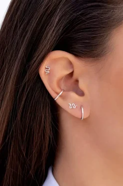 Kleiner Ear Cuff, Ohrmanschette mit glatter Oberfläche<OhanaJewels Best