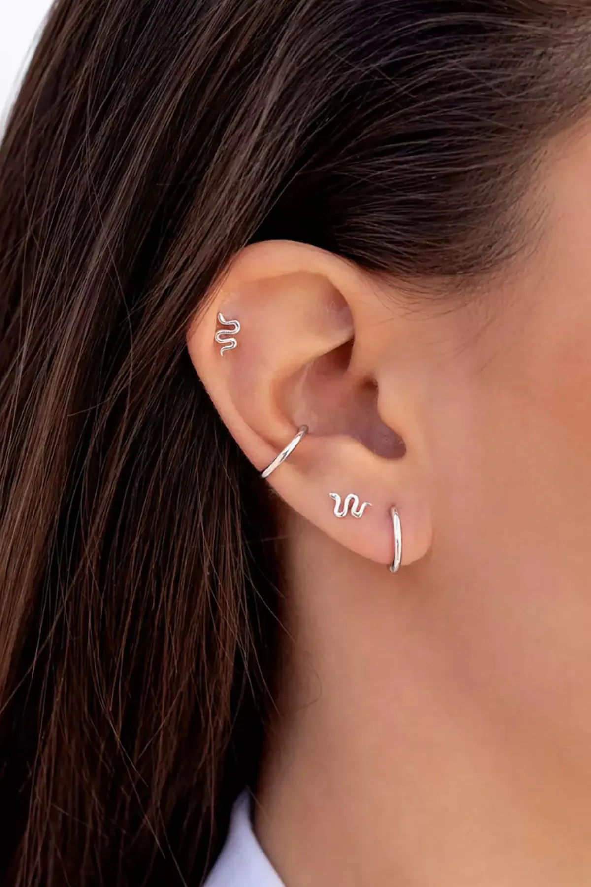 Kleiner Ear Cuff, Ohrmanschette mit glatter Oberfläche<OhanaJewels Best