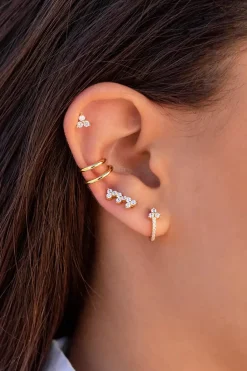 Kleiner Ear Cuff, Ohrmanschette mit glatter Oberfläche<OhanaJewels Best