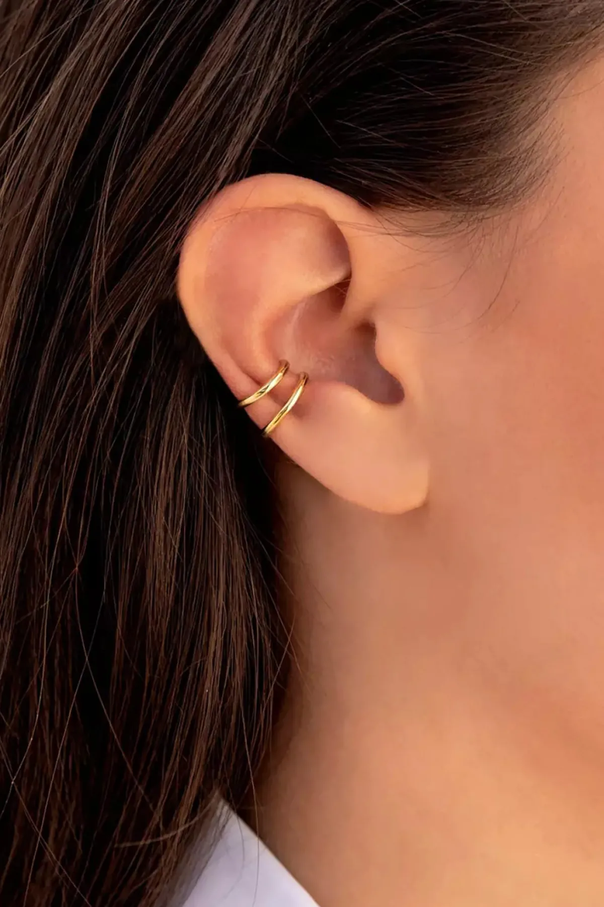 Kleiner Ear Cuff, Ohrmanschette mit glatter Oberfläche<OhanaJewels Best