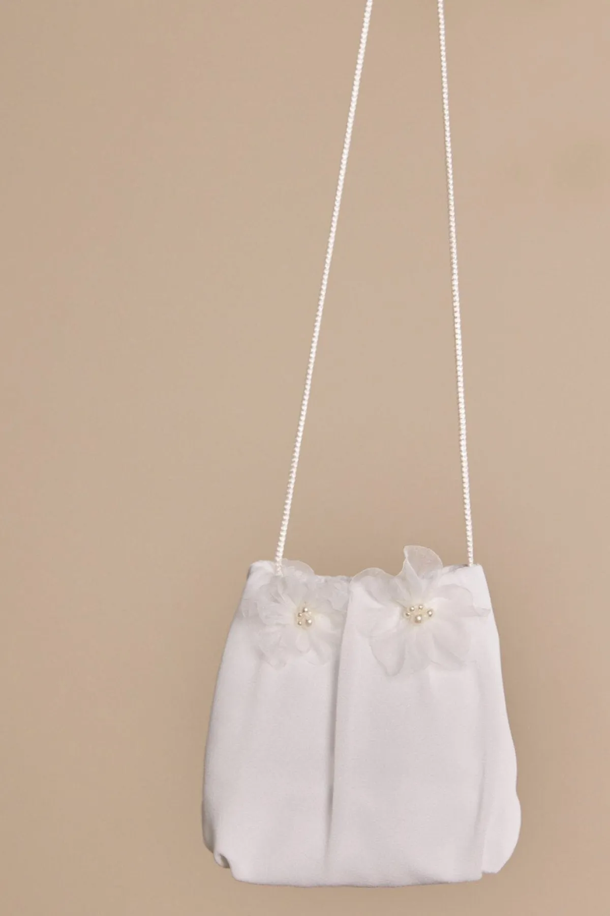 Kommuniontasche aus Chiffon mit Blüten<Weise Discount
