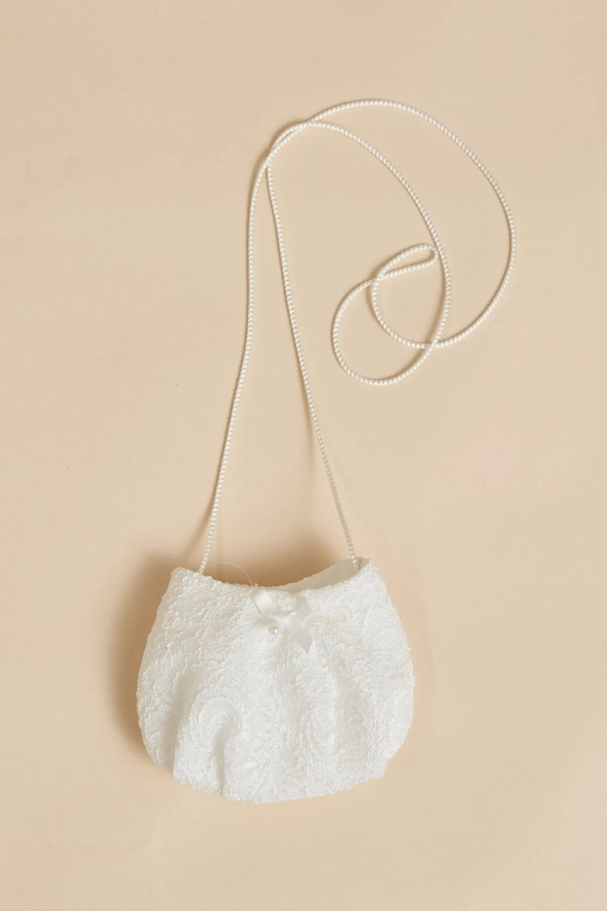 Kommuniontasche aus Spitze mit Schleife<Weise Clearance