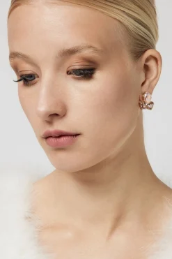 Kristall-Ohrringe in Blush<Poirier Sale
