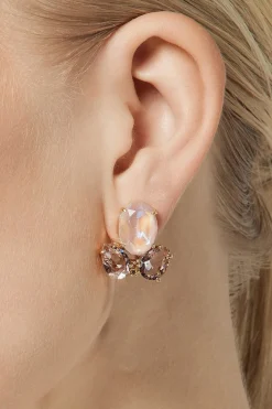 Kristall-Ohrringe in Blush<Poirier Sale