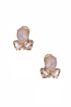Kristall-Ohrringe in Blush<Poirier Sale