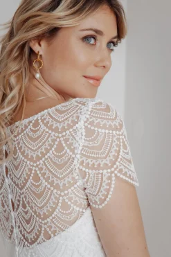 Kurzarm-Braut Top aus Vintage-Spitze – Niah<noni Outlet