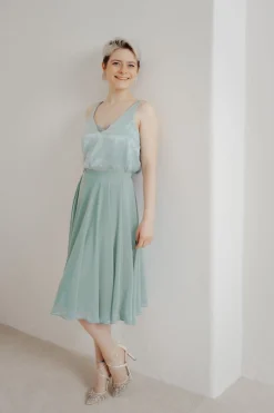 Kurzer Chiffonrock – Tulpa Mint<Sanna Lindström Online