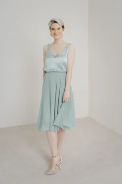 Kurzer Chiffonrock – Tulpa Mint<Sanna Lindström Online