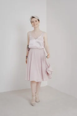 Kurzer Chiffonrock – Tulpa Rosé<Sanna Lindström Clearance