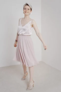 Kurzer Chiffonrock – Tulpa Rosé<Sanna Lindström Clearance