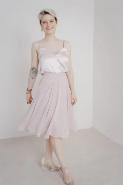 Kurzer Chiffonrock – Tulpa Rosé<Sanna Lindström Clearance