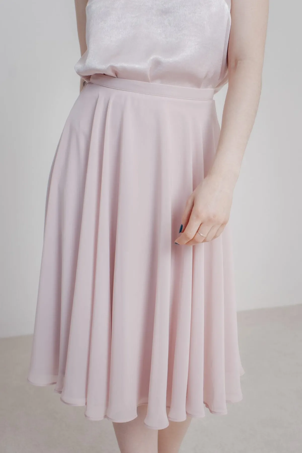 Kurzer Chiffonrock – Tulpa Rosé<Sanna Lindström Clearance