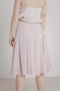 Kurzer Chiffonrock – Tulpa Rosé<Sanna Lindström Clearance
