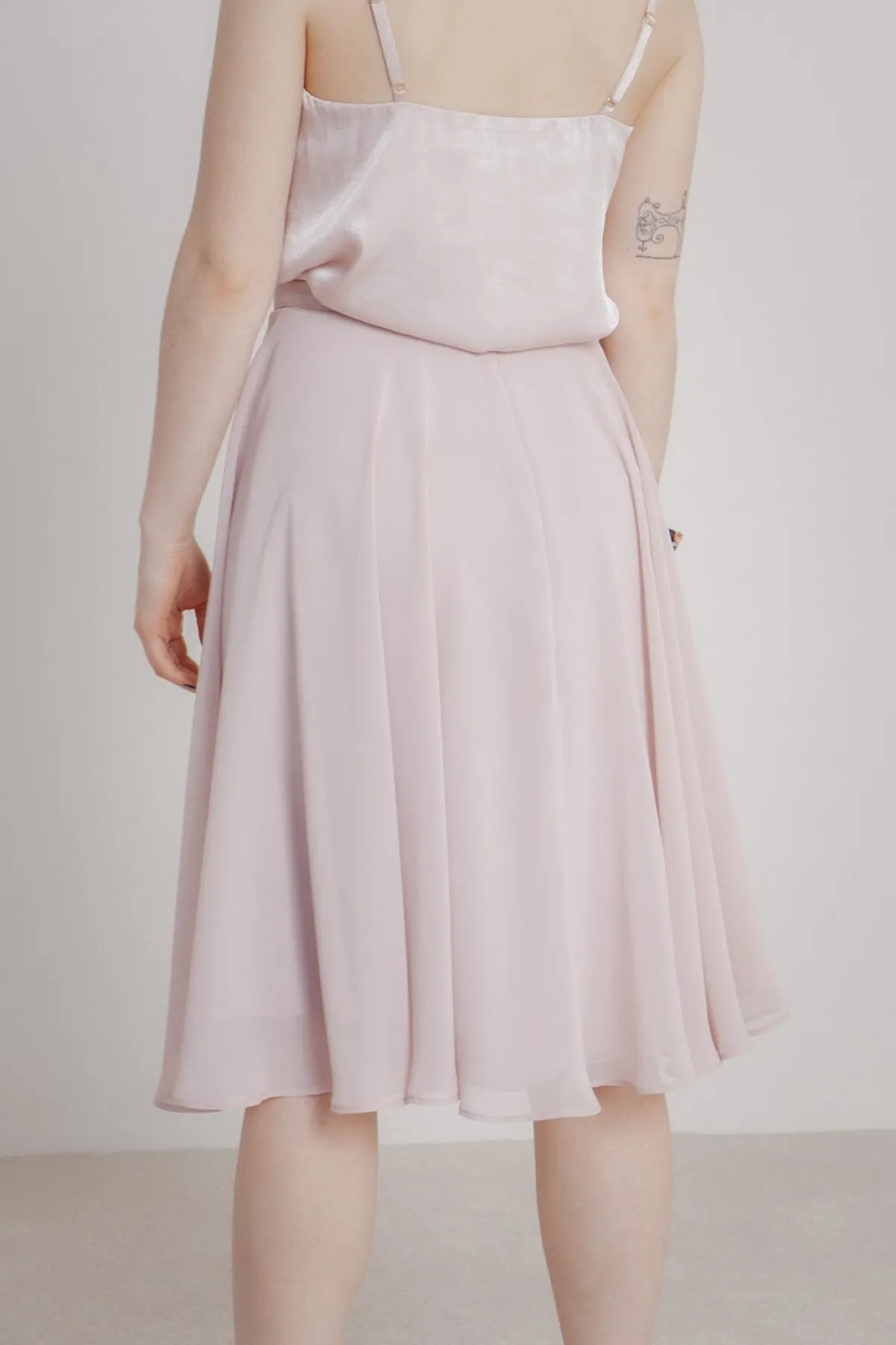 Kurzer Chiffonrock – Tulpa Rosé<Sanna Lindström Clearance