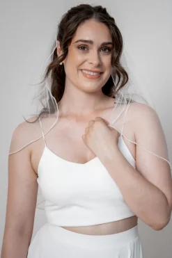 Kurzer Tüllschleier in Ivory<Weise Outlet