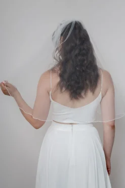 Kurzer Tüllschleier in Ivory<Weise Outlet