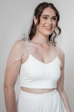 Kurzer Tüllschleier in Ivory<Weise Outlet