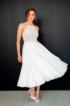 Kurzes Brautkleid mit dünnen Trägern – Junia noni One<Rembo Styling Sale
