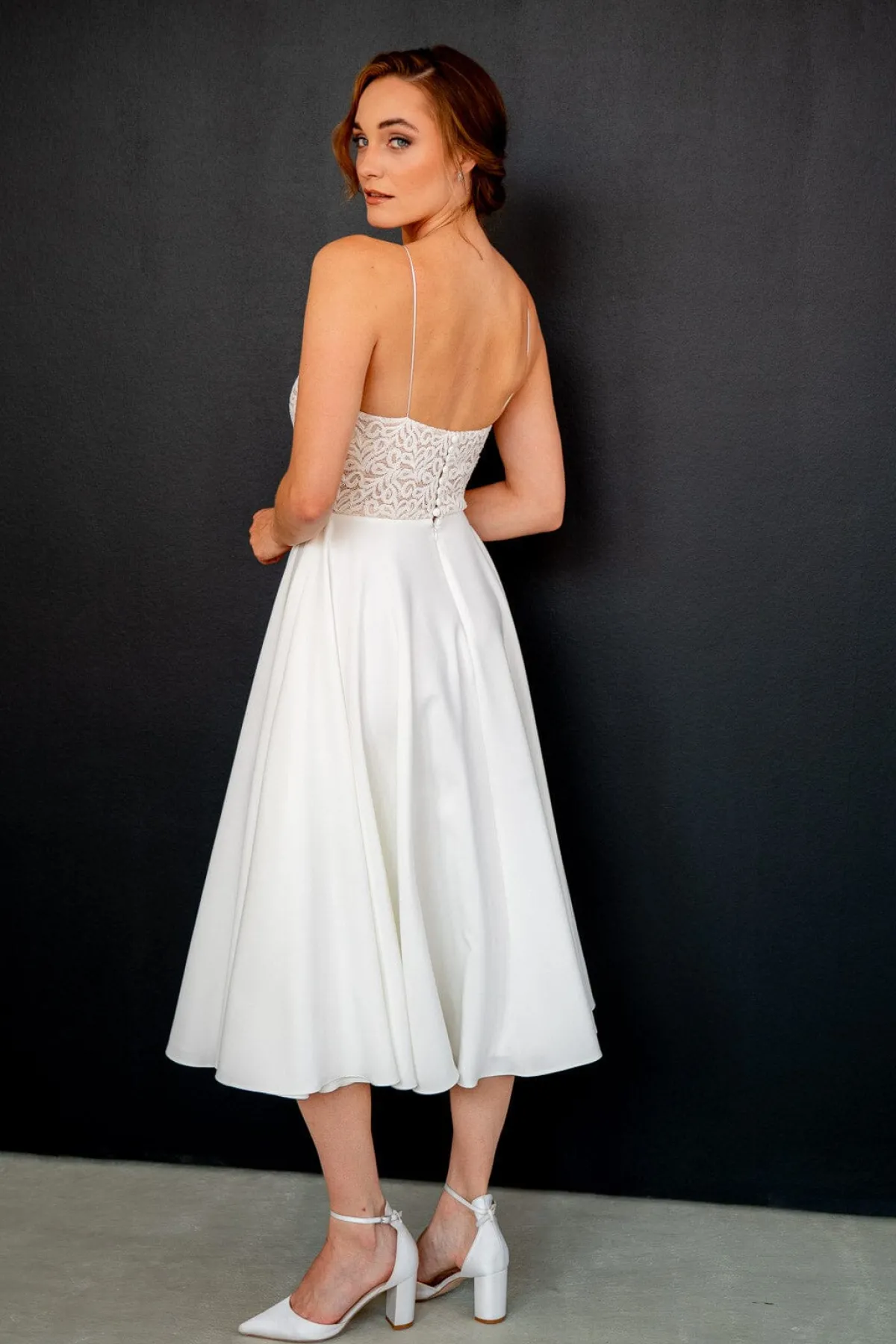 Kurzes Brautkleid mit dünnen Trägern – Junia noni One<Rembo Styling Sale