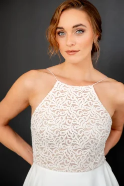 Kurzes Brautkleid mit dünnen Trägern – Junia noni One<Rembo Styling Sale