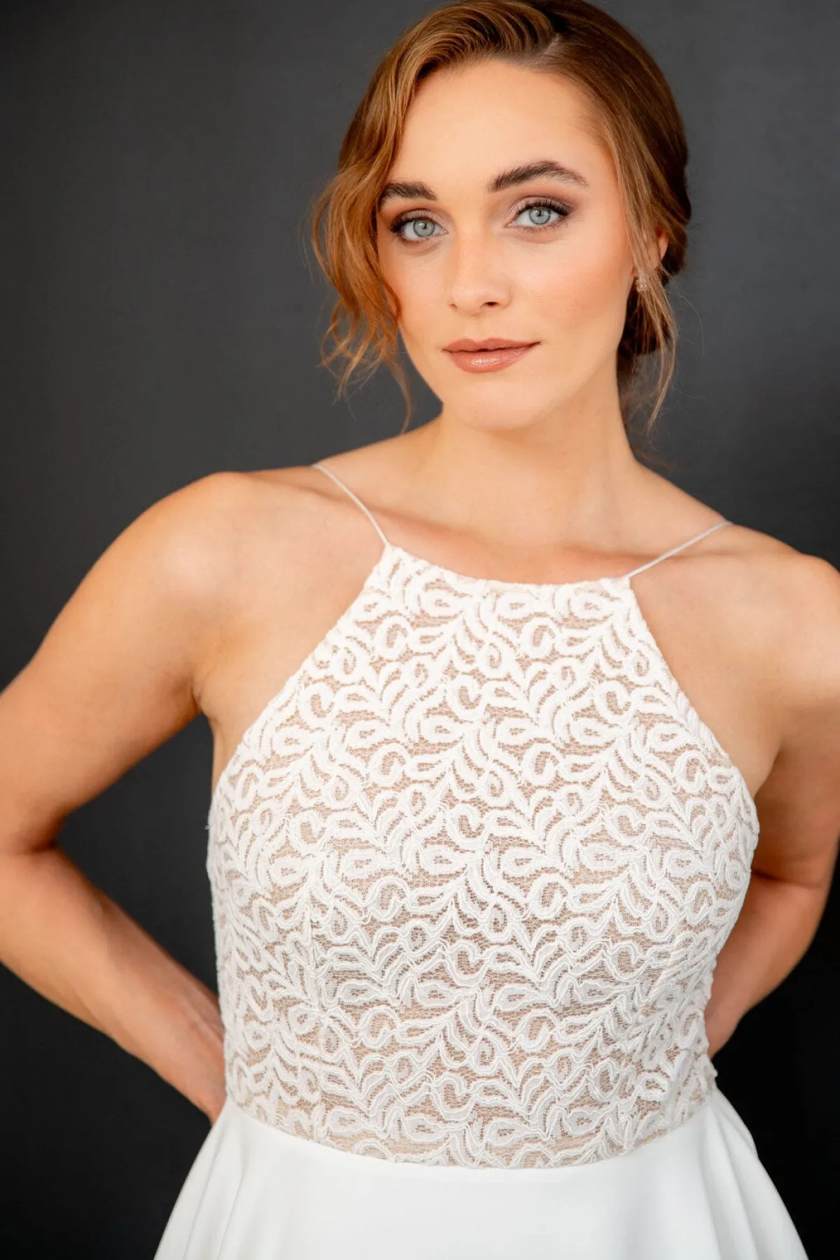 Kurzes Brautkleid mit dünnen Trägern – Junia noni One<Rembo Styling Sale