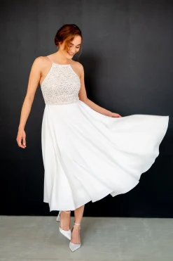 Kurzes Brautkleid mit dünnen Trägern – Junia noni One<Rembo Styling Sale