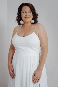 Kurzes Plus Size Braut Top – Corie crop Curvy<noni Hot