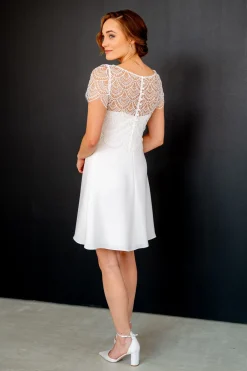 Kurzes Slip Dress in Ivory – Mirel noni One<Rembo Styling Outlet