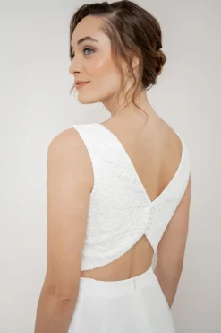 Kurzes Spitzen-Braut Top – Timea<noni Discount