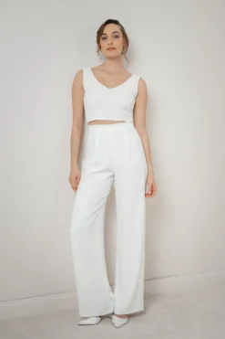 Kurzes Spitzen-Braut Top – Timea<noni Discount