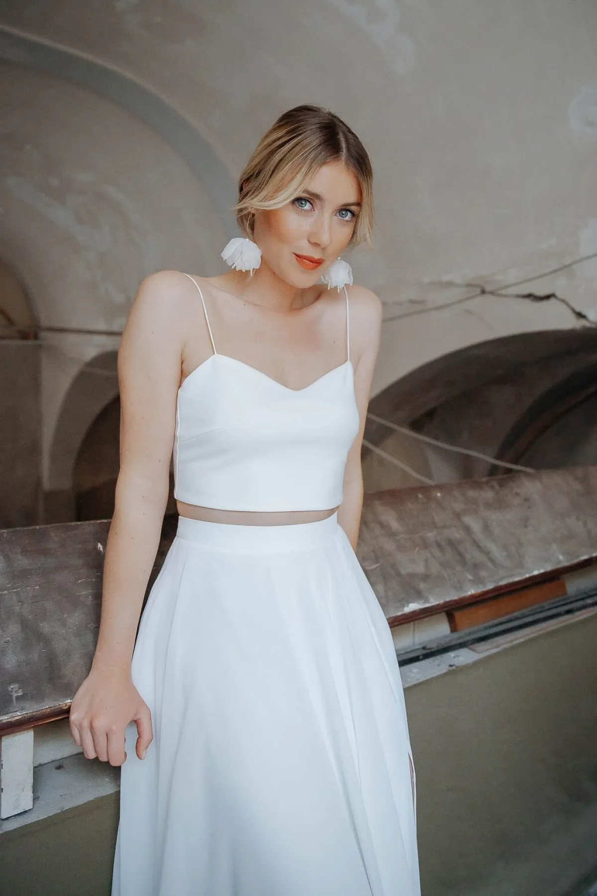 Kurzes Top mit Herzausschnitt – Pina<noni