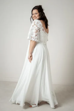 Langer Braut Rock aus Chiffon – Isla Curvy<noni Hot