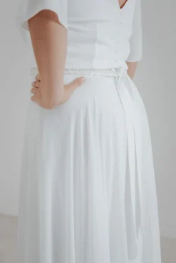 Langer Braut Rock aus Chiffon – Isla Curvy<noni Hot