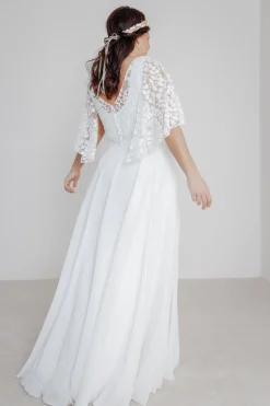 Langer Braut Rock aus Chiffon – Isla Curvy<noni Hot
