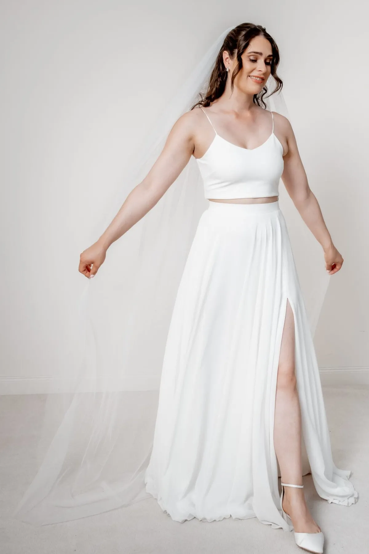 Langer, verzierter Schleier | The<Perfect Bridal Company Online