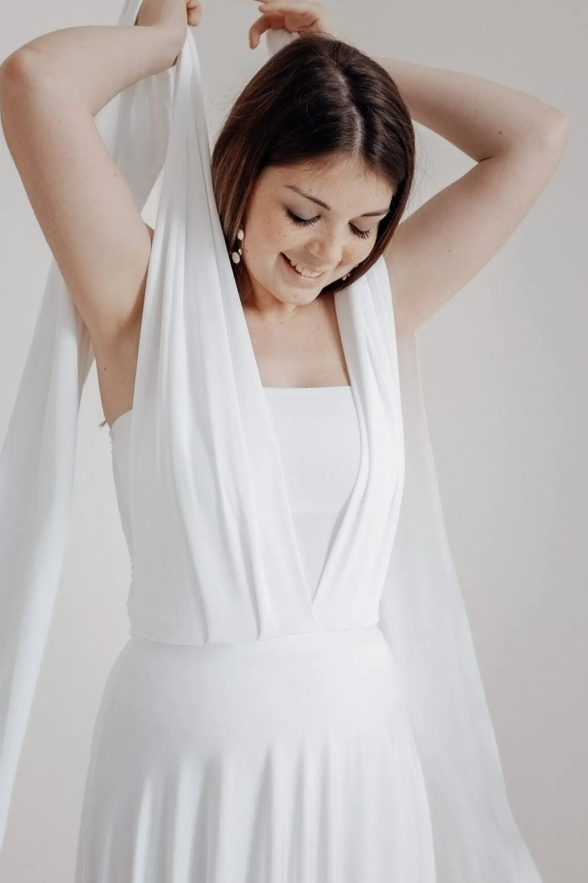 Langes Ballkleid zum Binden – Ballgown Ivory<twobirds Sale
