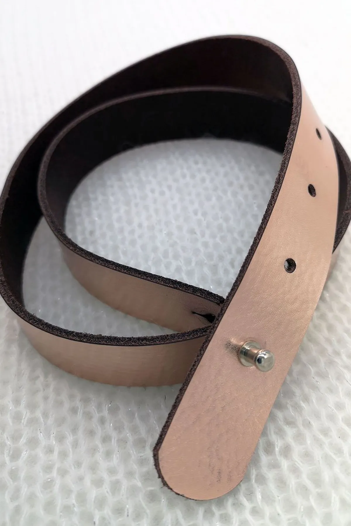 Leder-Brautgürtel in Roségold<forever & eva Hot