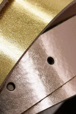 Leder-Brautgürtel in Roségold<forever & eva Hot