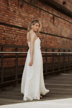 Maxi-Braut Rock mit Schlitz – Lunamae<noni Best