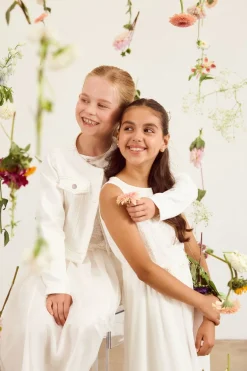 Mädchen-Jeansjacke in Ivory<Weise Discount