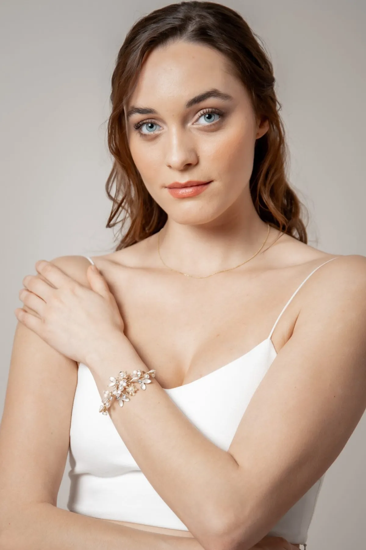 Mehrfarbiges Braut Armband mit Perlen und Strass<Poirier Outlet