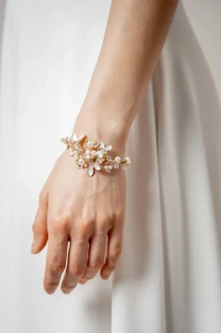 Mehrfarbiges Braut Armband mit Perlen und Strass<Poirier Outlet