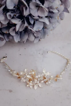 Mehrfarbiges Braut Armband mit Perlen und Strass<Poirier Outlet