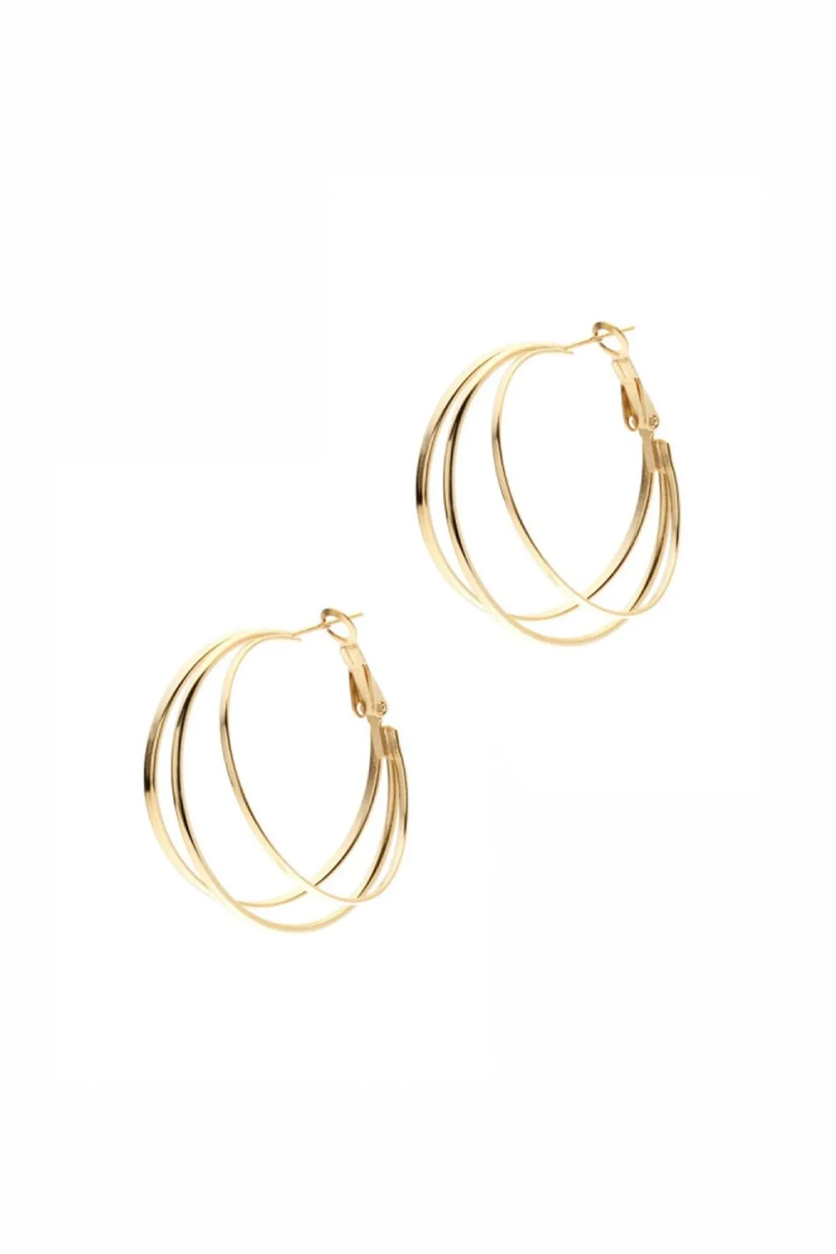 Mehrlagige Creolen in Gold<Poirier Discount