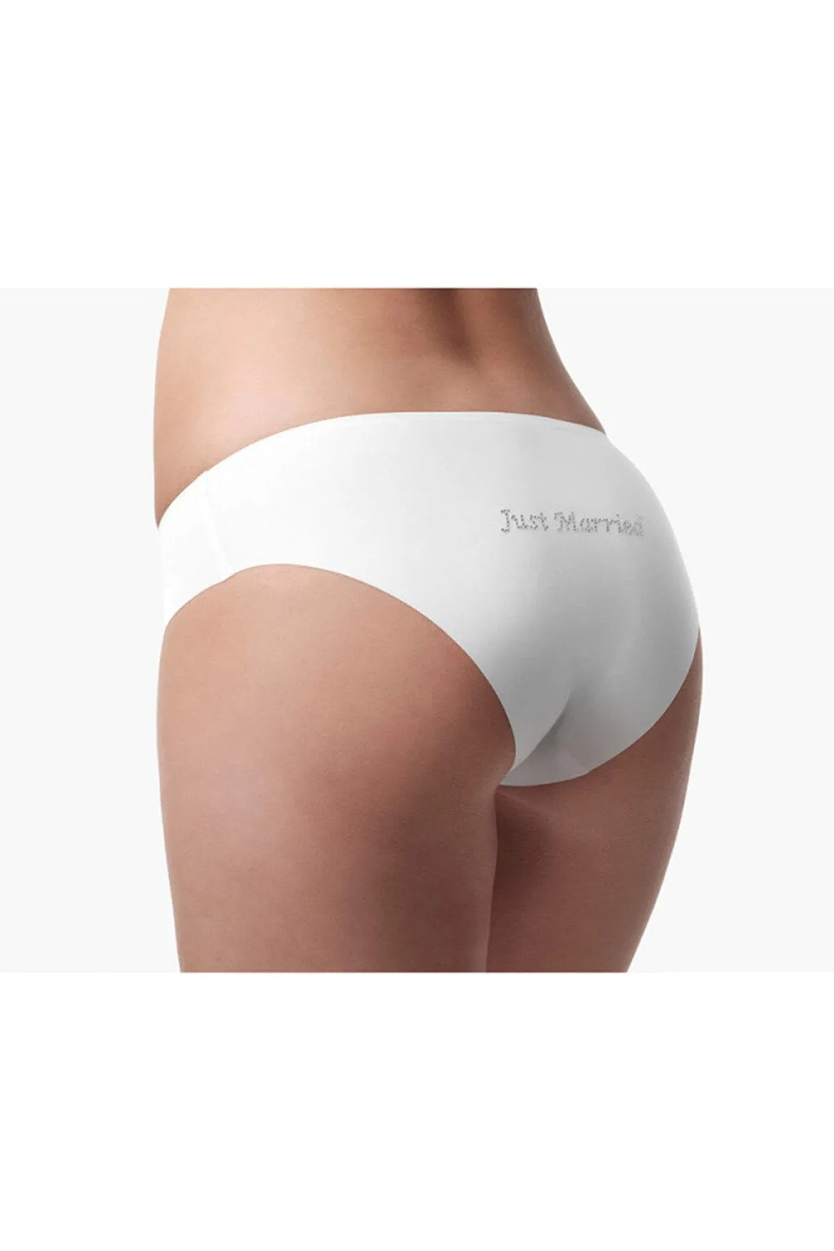 Nahtloser Mikrofaser-Slip "Just Married"<Poirier Clearance