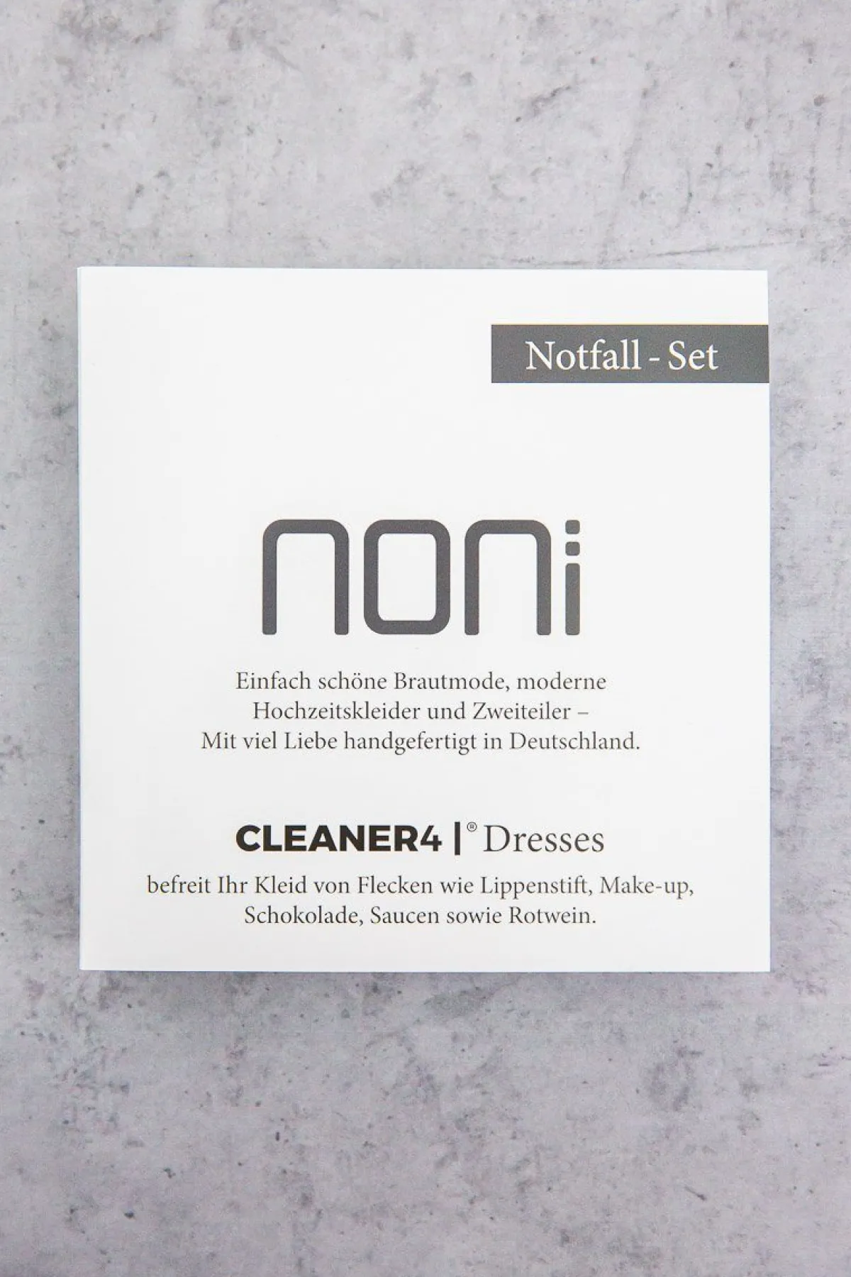 Notfall-Set gegen Flecken, Sprüh-Reiniger für das Hochzeitskleid - Cleaner 4 Wedding Dresses<Cleaner4 Best