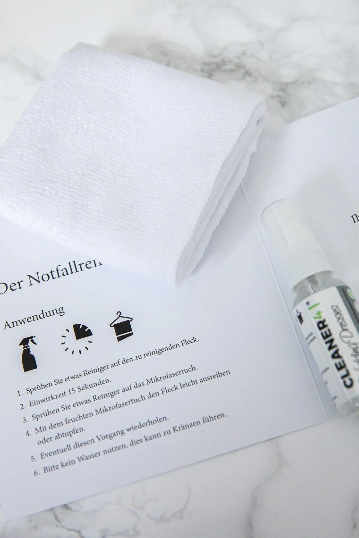 Notfall-Set gegen Flecken, Sprüh-Reiniger für das Hochzeitskleid - Cleaner 4 Wedding Dresses<Cleaner4 Best
