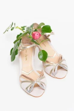 Offener Brautschuh mit Gold, Roségold, Silber - Exklusiv nur bei noni - Cecelia Blush<Rachel Simpson Hot