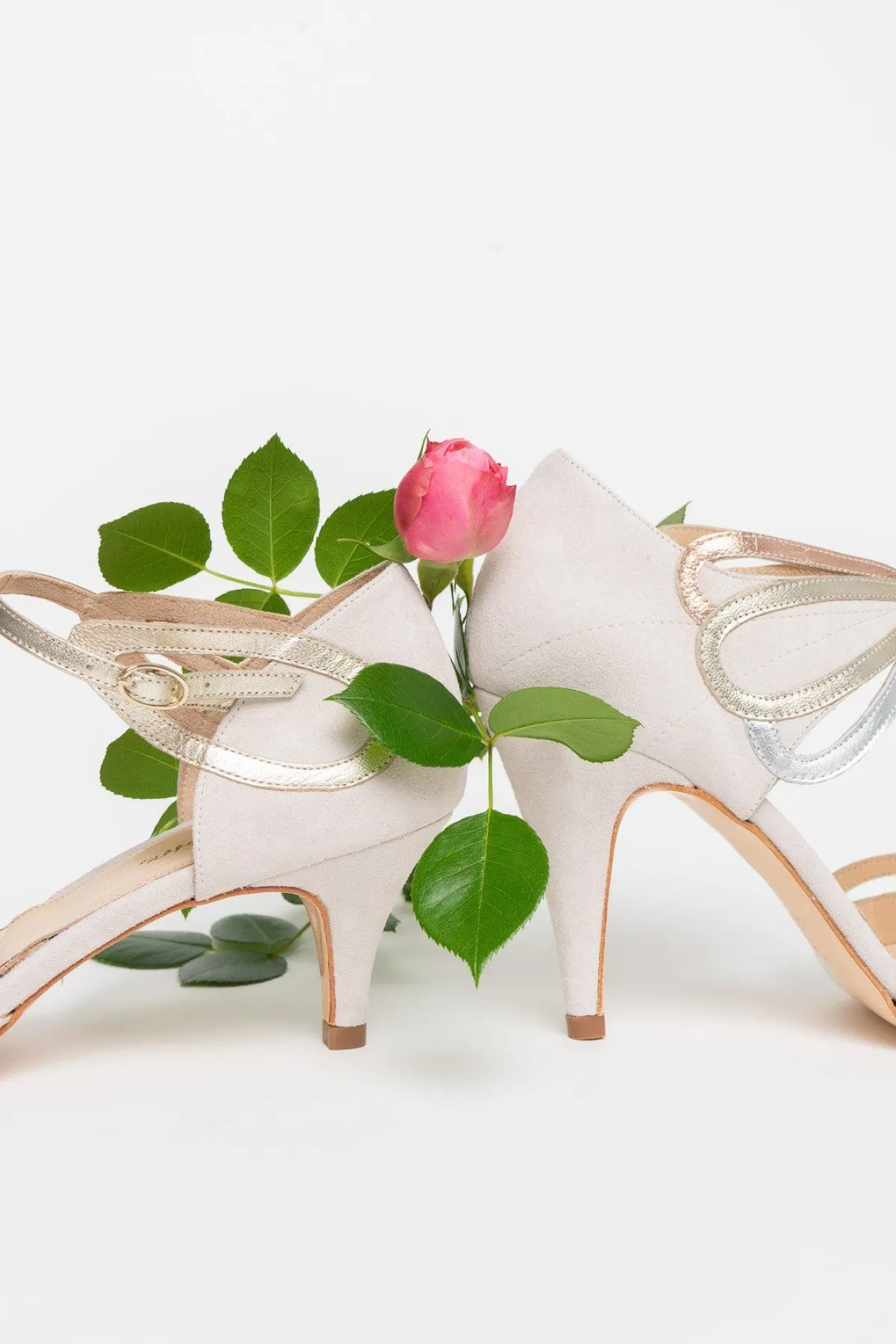Offener Brautschuh mit Gold, Roségold, Silber - Exklusiv nur bei noni - Cecelia Blush<Rachel Simpson Hot